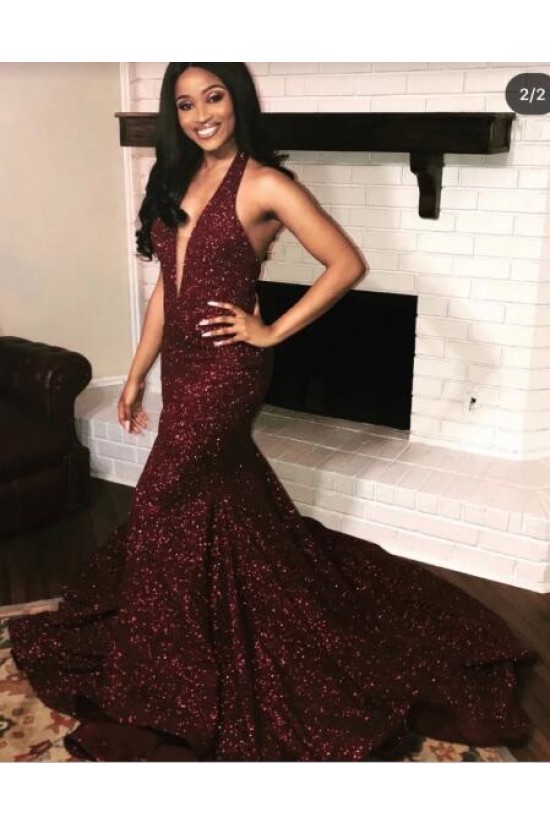 Mermaid V-Neck Sparkle Long Prom Dress Formal Evening Dresses 601567 Mermaid V-Neck Sparkle Long Prom Dress Formal Evening Dresses 601567