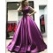 Elegant Satin Ball Gown Long Prom Dress Formal Evening Dresses 601573