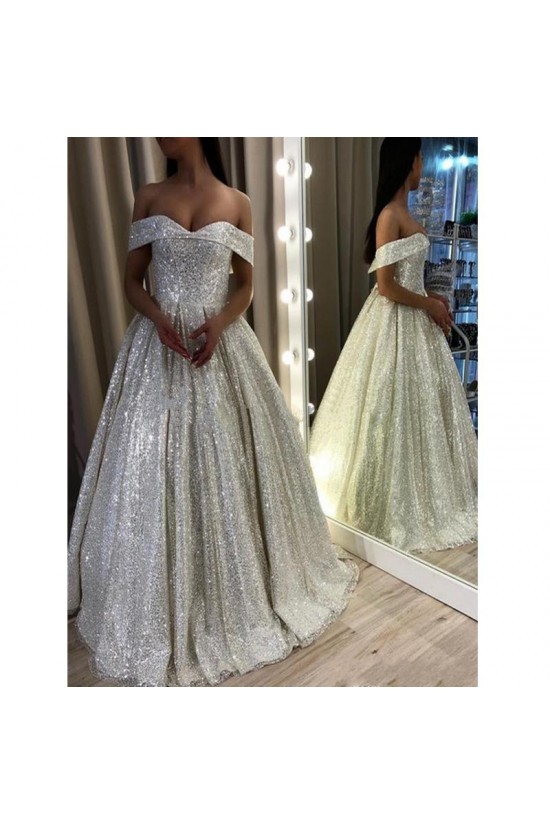 Ball Gown Off-the-Shoulder Sparkle Long Prom Dress Formal Evening Dresses 601582 Ball Gown Off-the-Shoulder Sparkle Long Prom Dress Formal Evening Dresses 601582
