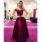 A-Line Off-the-Shoulder Lace Long Prom Dress Formal Evening Dresses 601583
