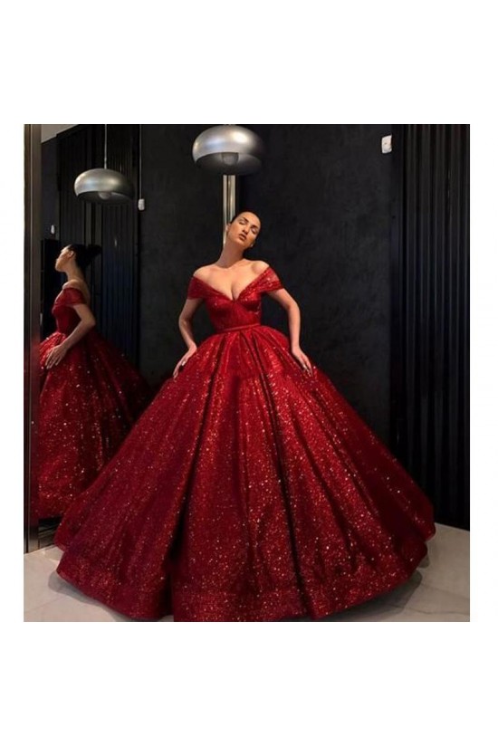 Sparkle Ball Gown Off-the-Shoulder Long Prom Dress Formal Evening Dresses 601584 Sparkle Ball Gown Off-the-Shoulder Long Prom Dress Formal Evening Dresses 601584