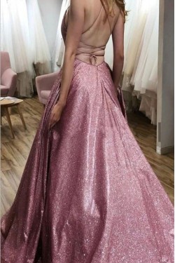 A-Line Sparkle Long Prom Dress Formal Evening Dresses 601585