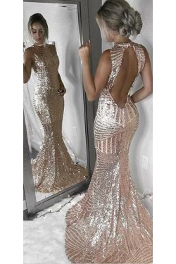 Mermaid Sparkle Long Prom Dress Formal Evening Dresses 601591