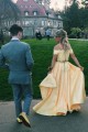 Two Pieces Lace Satin Long Prom Dress Formal Evening Dresses 601597 Two Pieces Lace Satin Long Prom Dress Formal Evening Dresses 601597