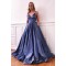 A-Line V-Neck Long Prom Dress Formal Evening Dresses 601601