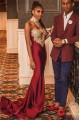 Sexy Mermaid Lace Long Prom Dress Formal Evening Dresses 601610