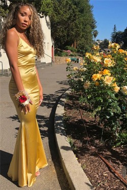 Mermaid V-Neck Long Prom Dress Formal Evening Dresses 601624