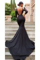 Mermaid Long Sleeves Lace V-Neck Long Black Prom Dress Formal Evening Dresses 601636 Mermaid Long Sleeves Lace V-Neck Long Black Prom Dress Formal Evening Dresses 601636
