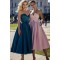 A-Line Sweetheart Satin Long Prom Dress Formal Evening Dresses 601639