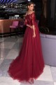 A-Line Lace and Tulle Long Prom Dress Formal Evening Dresses 601648 A-Line Lace and Tulle Long Prom Dress Formal Evening Dresses 601648