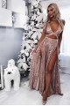 Sexy Sequins Long Black Prom Dress Formal Evening Dresses 601655