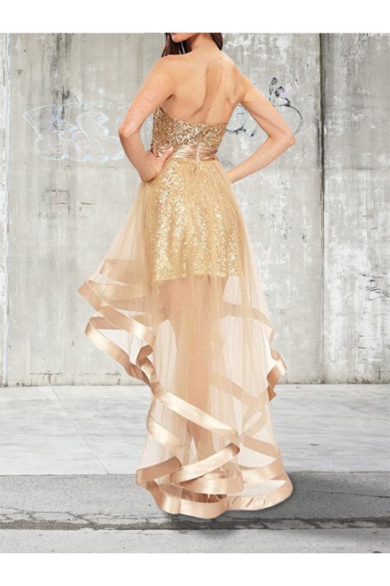 High Low Sweetheart Prom Dress Formal Evening Dresses 601661