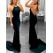 Mermaid V-Neck Lace Long Prom Dress Formal Evening Dresses 601668