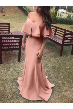 Mermaid Off-the-Shoulder Long Prom Dress Formal Evening Dresses 601670