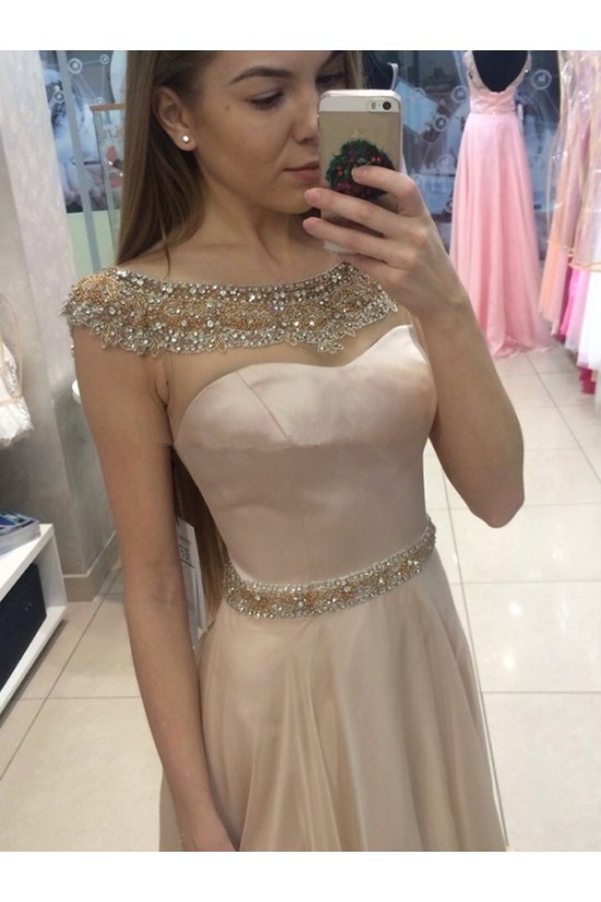 A-Line Beaded Long Prom Dress Formal Evening Dresses 601672 A-Line Beaded Long Prom Dress Formal Evening Dresses 601672