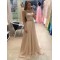 A-Line Beaded Long Prom Dress Formal Evening Dresses 601672