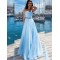 A-Line Beaded Long Prom Dress Formal Evening Dresses 601682