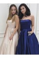 A-Line Beaded Satin Long Prom Dress Formal Evening Dresses 601685 A-Line Beaded Satin Long Prom Dress Formal Evening Dresses 601685