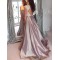 A-Line Lace Long Prom Dress Formal Evening Dresses 601689