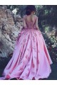 Ball Gown Lace Satin Long Prom Dress Formal Evening Dresses 601691 Ball Gown Lace Satin Long Prom Dress Formal Evening Dresses 601691