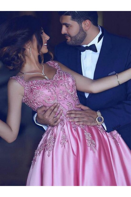 Ball Gown Lace Satin Long Prom Dress Formal Evening Dresses 601691 Ball Gown Lace Satin Long Prom Dress Formal Evening Dresses 601691