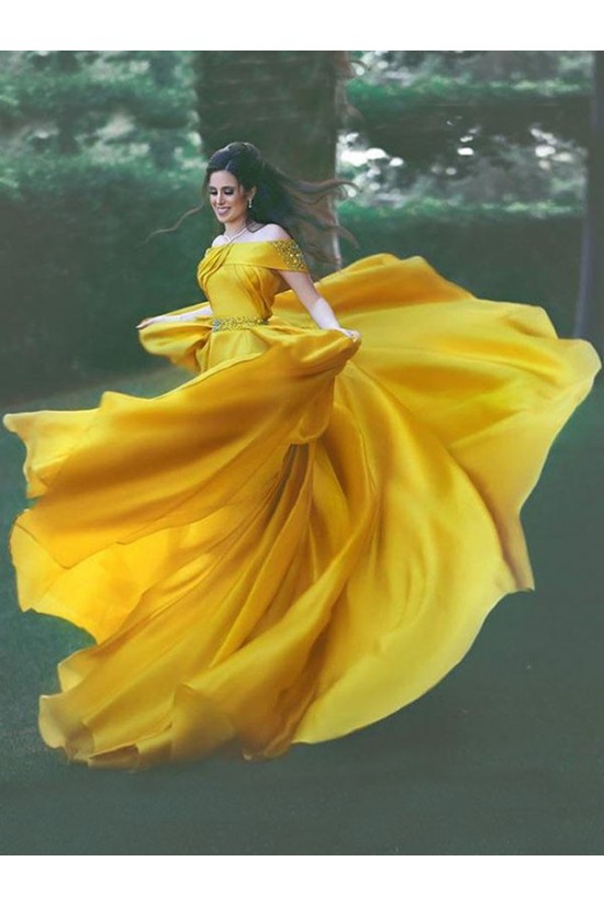 A-Line Beaded Off-the-Shoulder Long Prom Dress Formal Evening Dresses 601692 A-Line Beaded Off-the-Shoulder Long Prom Dress Formal Evening Dresses 601692