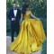 A-Line Beaded Off-the-Shoulder Long Prom Dress Formal Evening Dresses 601692