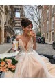 A-Line Lace Tulle Long Prom Dress Formal Evening Dresses 601698