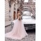 A-Line Lace Tulle Long Prom Dress Formal Evening Dresses 601698