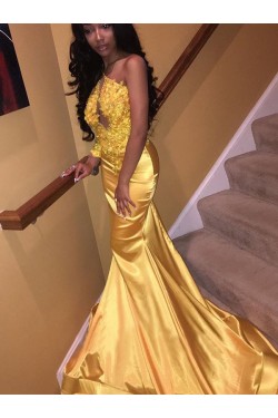 Mermaid Lace Long Prom Dress Formal Evening Dresses 601726