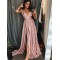 A-Line V-Neck Long Prom Dress Formal Evening Dresses 601729