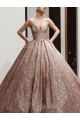 Ball Gown Sweetheart Sequins Long Prom Dress Formal Evening Dresses 601734