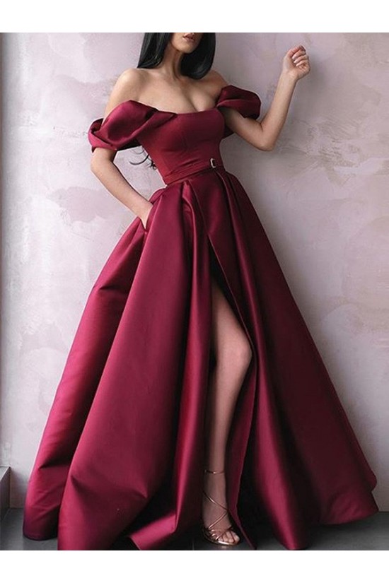A-Line Off-the-Shoulder Long Prom Dress Formal Evening Dresses 601738 A-Line Off-the-Shoulder Long Prom Dress Formal Evening Dresses 601738