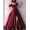 A-Line Off-the-Shoulder Long Prom Dress Formal Evening Dresses 601738