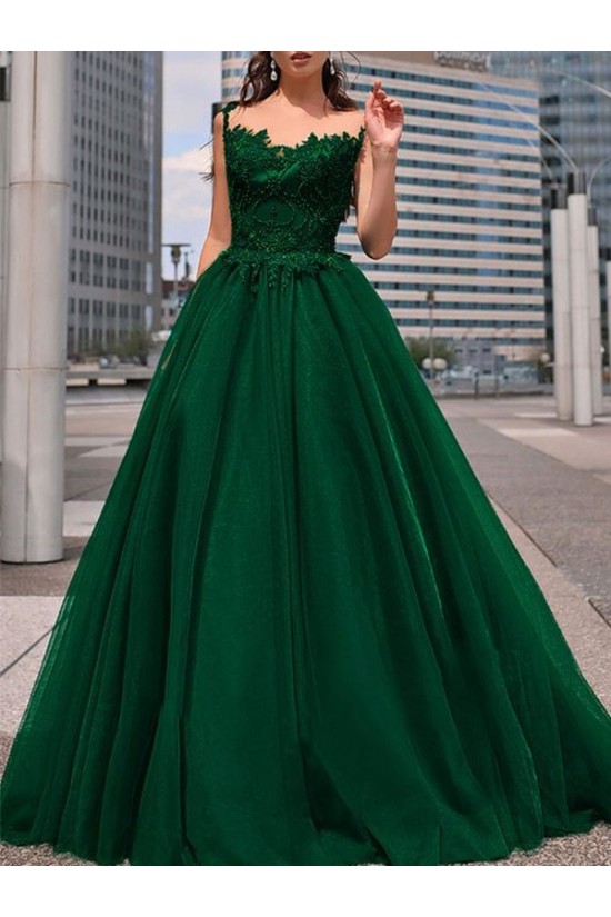 A-Line Lace Long Prom Dress Formal Evening Dresses 601741 A-Line Lace Long Prom Dress Formal Evening Dresses 601741