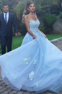 Ball Gown Lace Long Prom Dress Formal Evening Dresses 601743