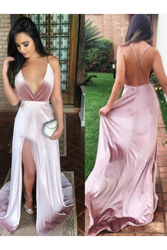 A-Line V-Neck Long Prom Dress Formal Evening Dresses 601751 A-Line V-Neck Long Prom Dress Formal Evening Dresses 601751