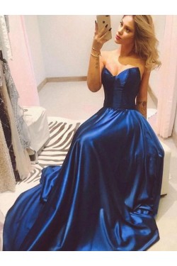 A-Line Sweetheart Long Prom Dress Formal Evening Dresses 601753