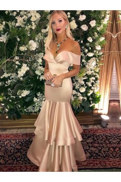 Mermaid Off-the-Shoulder Long Prom Dress Formal Evening Dresses 601758