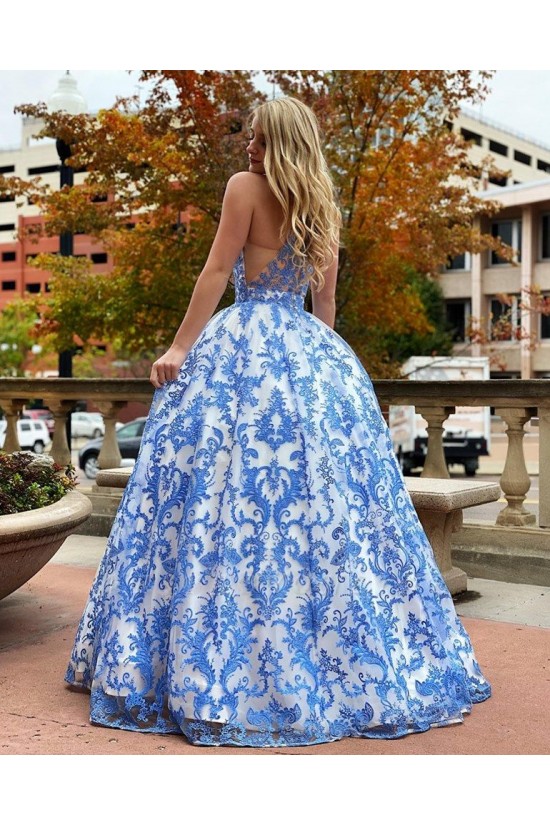 Ball Gown Lace Long Prom Dress Formal Evening Dresses 601765 Ball Gown Lace Long Prom Dress Formal Evening Dresses 601765