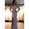 Mermaid Lace V-Neck Long Prom Dress Formal Evening Dresses 601767