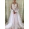 A-Line Lace Tulle Long Sleeves Prom Dress Formal Evening Dresses 601769
