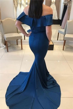 Mermaid Off-the-Shoulder Long Prom Dress Formal Evening Dresses 601770