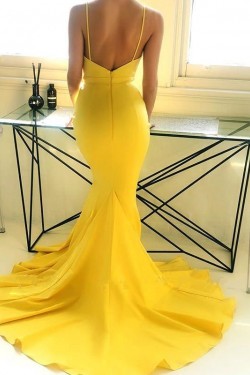 Mermaid V-Neck Long Prom Dress Formal Evening Dresses 601773