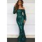 Mermaid Long Sleeves Prom Dress Formal Evening Dresses 601775