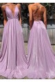 A-Line V-Neck Sparkle Long Prom Dress Formal Evening Dresses 601800