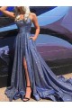 A-Line Sparkle Long Prom Dress Formal Evening Dresses 601801