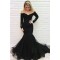 Mermaid Lace Long Black Prom Dress Formal Evening Dresses 601802