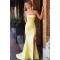 Long Yellow Strapless Prom Dress Formal Evening Dresses 601807