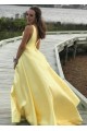 A-Line V-Neck Long Prom Dress Formal Evening Dresses 601809